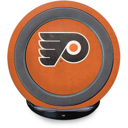 NHL Philadelphia Flyers Distressed Fast Charge Wireless Charging Stand Skin